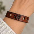 Leather Bracelet Gift for Music Lovers - Guitar Player Gift, Handmade in Maine